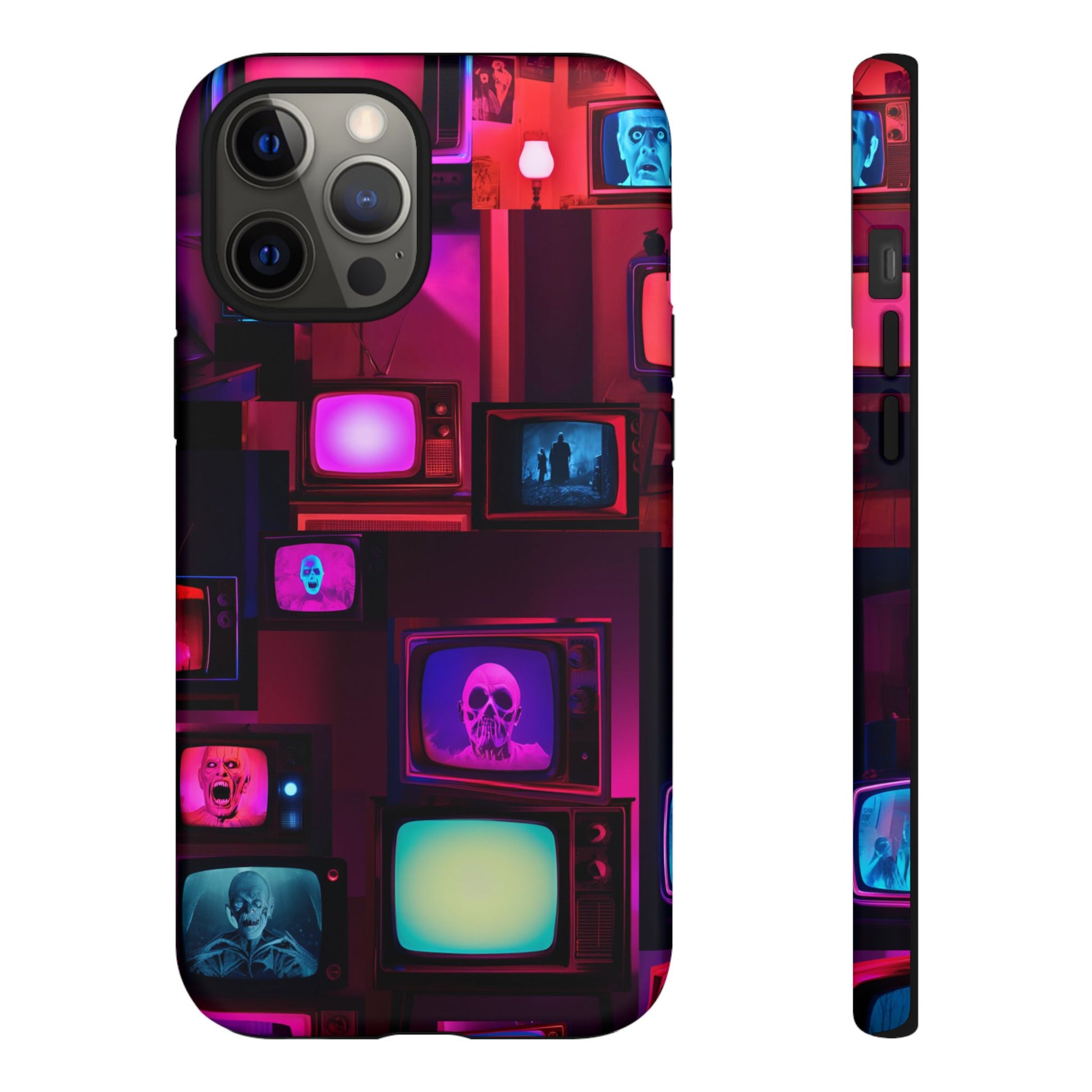 Haunted Broadcast – Glowing Television Tough Case - NecroGrip 