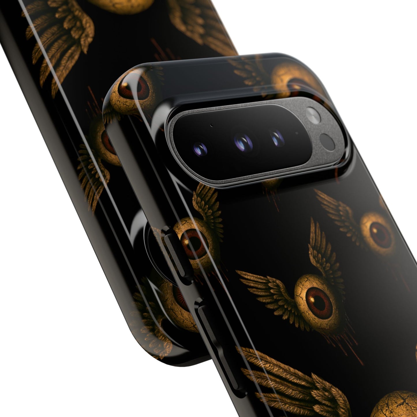WINGS OF THE WATCHER – Impact-Resistant Tough Phone Case for iPhone, Google, & Samsung | NecroGrip