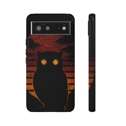 Sunset Surveillance – Impact-Resistant Tough Phone Case for iPhone, Samsung, & Google | NecroGrip