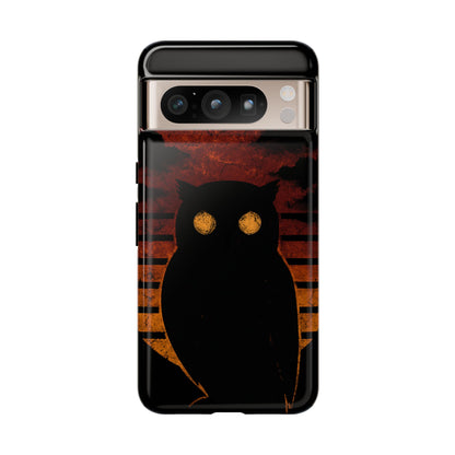 Sunset Surveillance – Impact-Resistant Tough Phone Case for iPhone, Samsung, & Google | NecroGrip