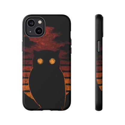 Sunset Surveillance – Impact-Resistant Tough Phone Case for iPhone, Samsung, & Google | NecroGrip