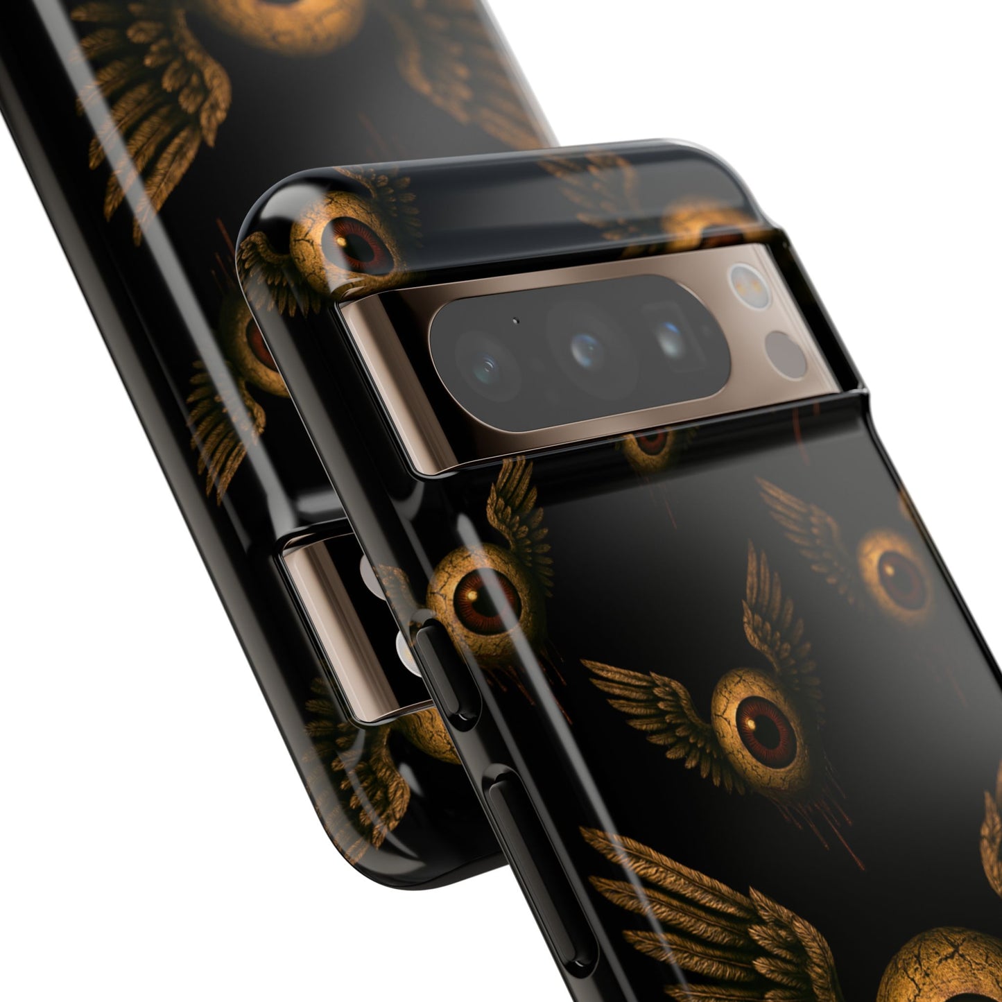WINGS OF THE WATCHER – Impact-Resistant Tough Phone Case for iPhone, Google, & Samsung | NecroGrip