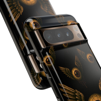 WINGS OF THE WATCHER – Impact-Resistant Tough Phone Case for iPhone, Google, & Samsung | NecroGrip