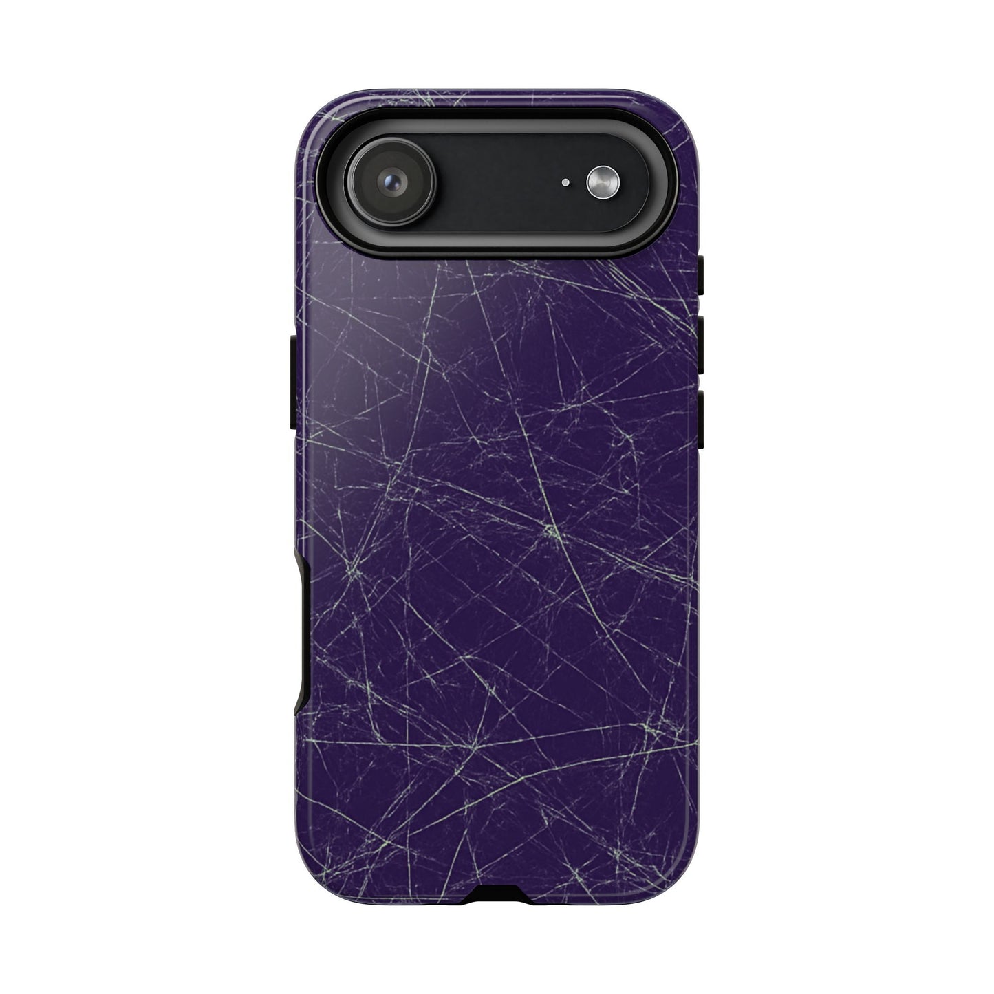 Fragmented impact-resistant phone case with cracked-glass design by NecroGrip.