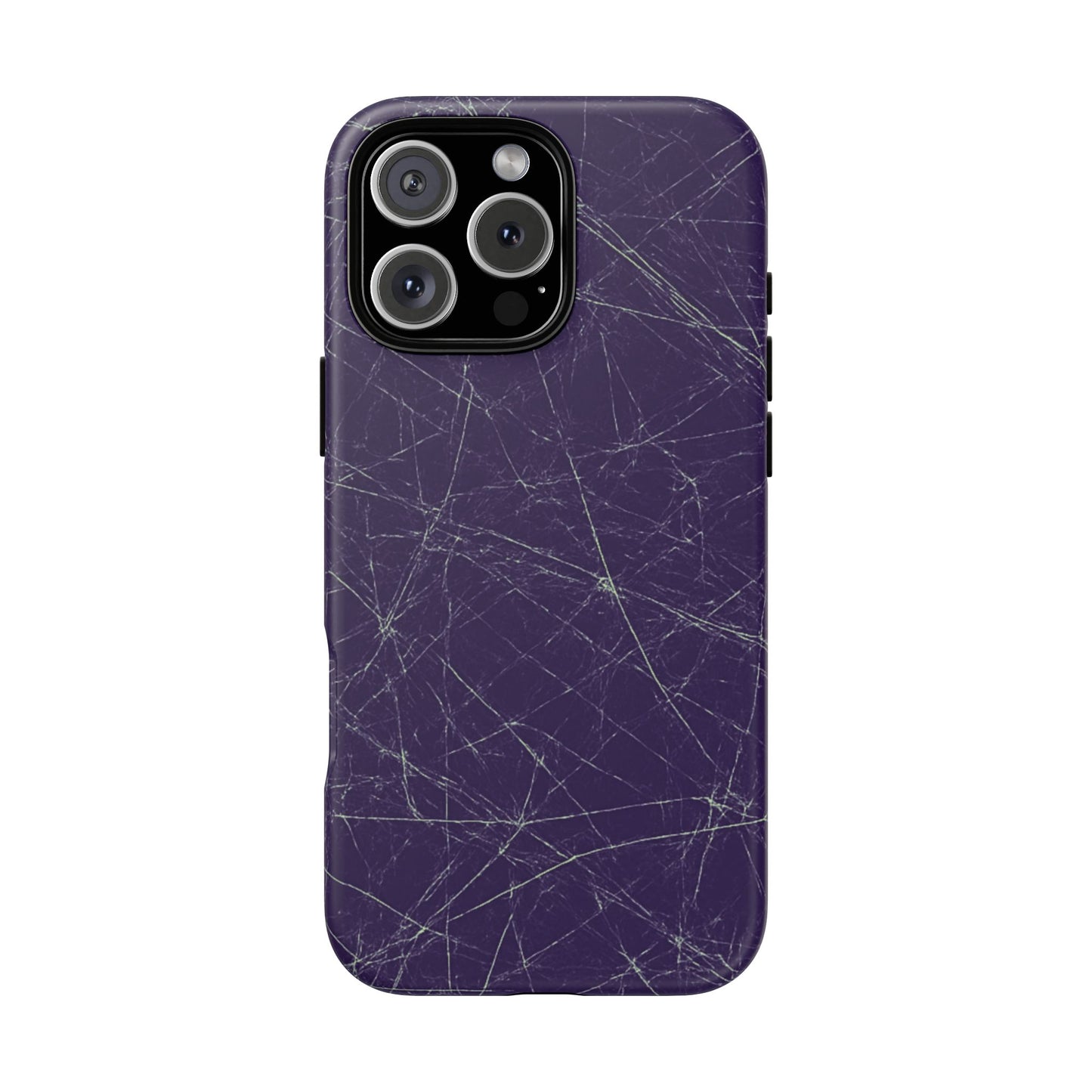 Fragmented impact-resistant phone case with cracked-glass design by NecroGrip.