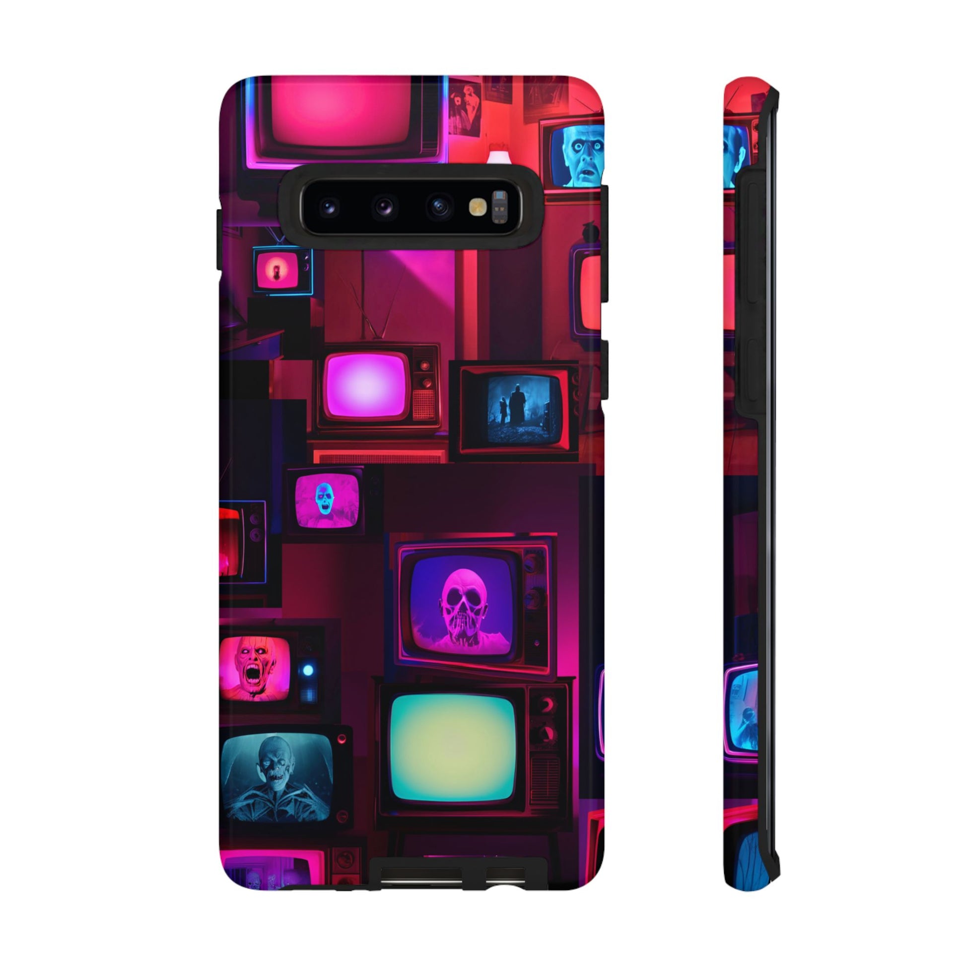 Haunted Broadcast – Glowing Television Tough Case - NecroGrip 