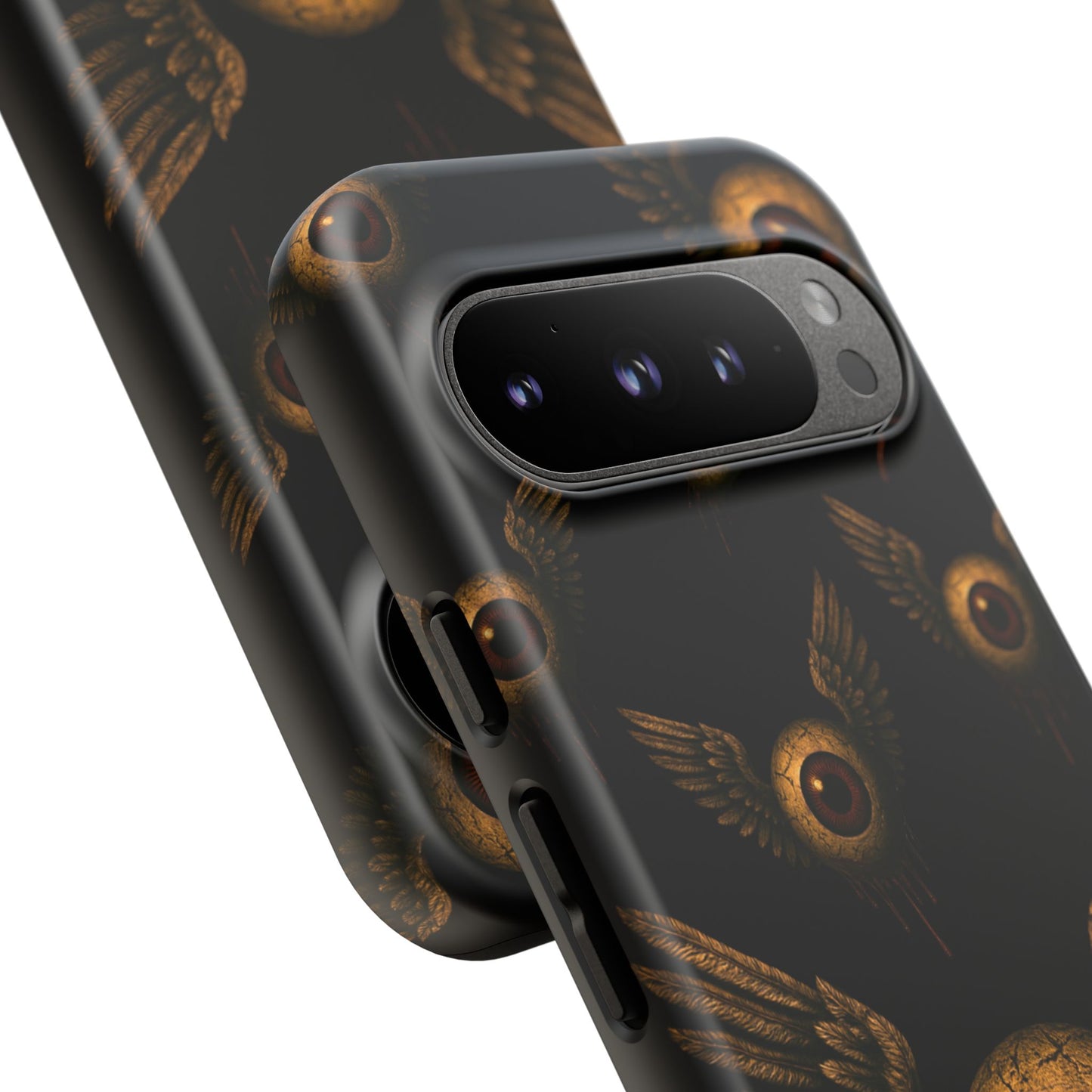 WINGS OF THE WATCHER – Impact-Resistant Tough Phone Case for iPhone, Google, & Samsung | NecroGrip