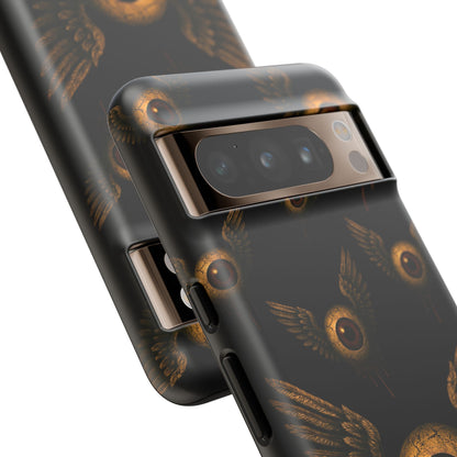 WINGS OF THE WATCHER – Impact-Resistant Tough Phone Case for iPhone, Google, & Samsung | NecroGrip