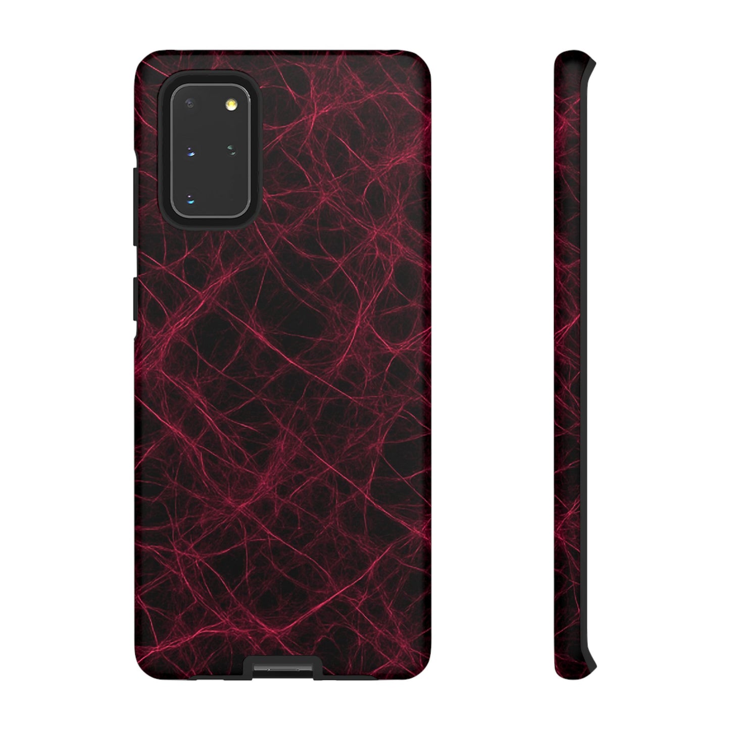 Crimson Synapse – Impact-Resistant Tough Phone Case for iPhone, Samsung & Google Pixel | NecroGrip