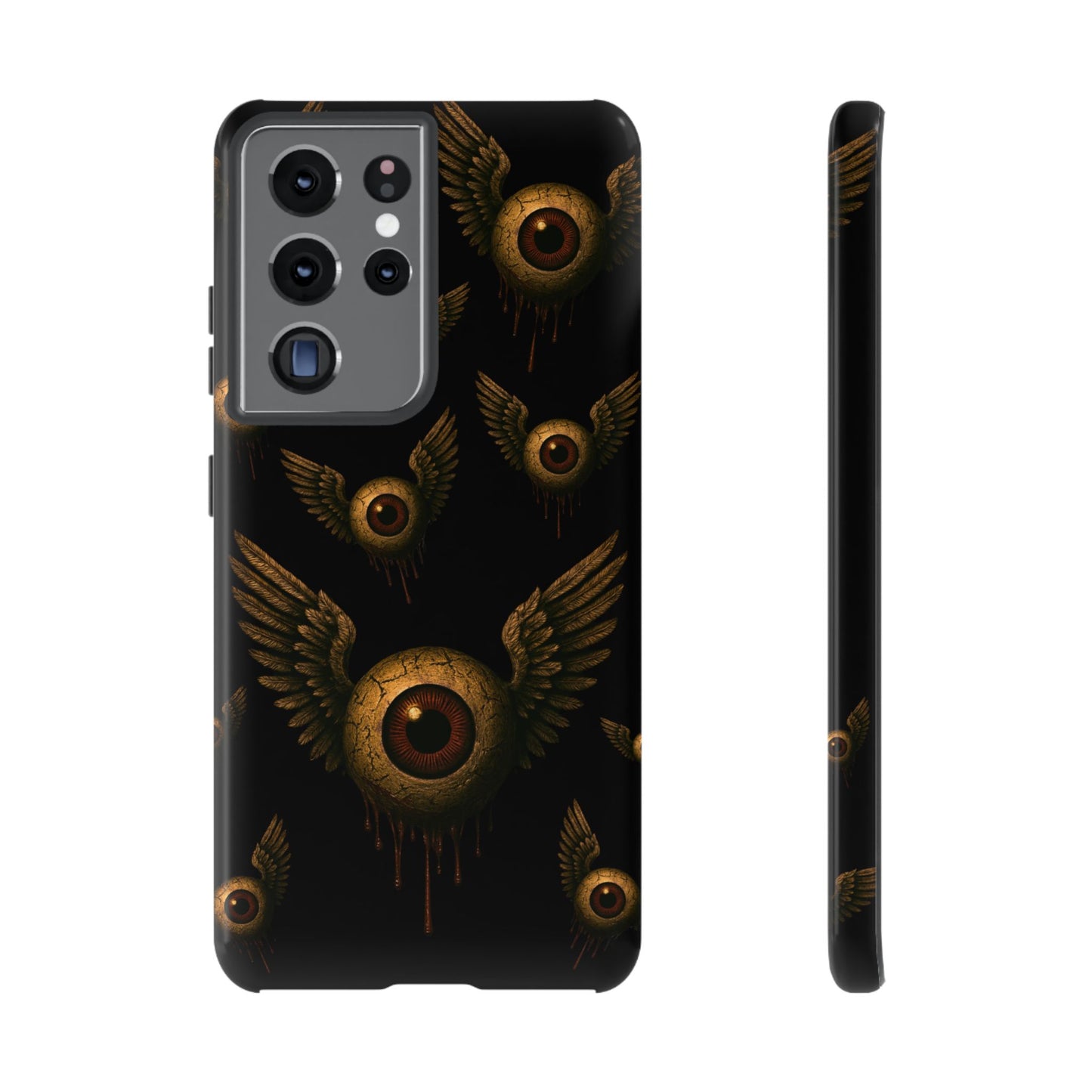 WINGS OF THE WATCHER – Impact-Resistant Tough Phone Case for iPhone, Google, & Samsung | NecroGrip