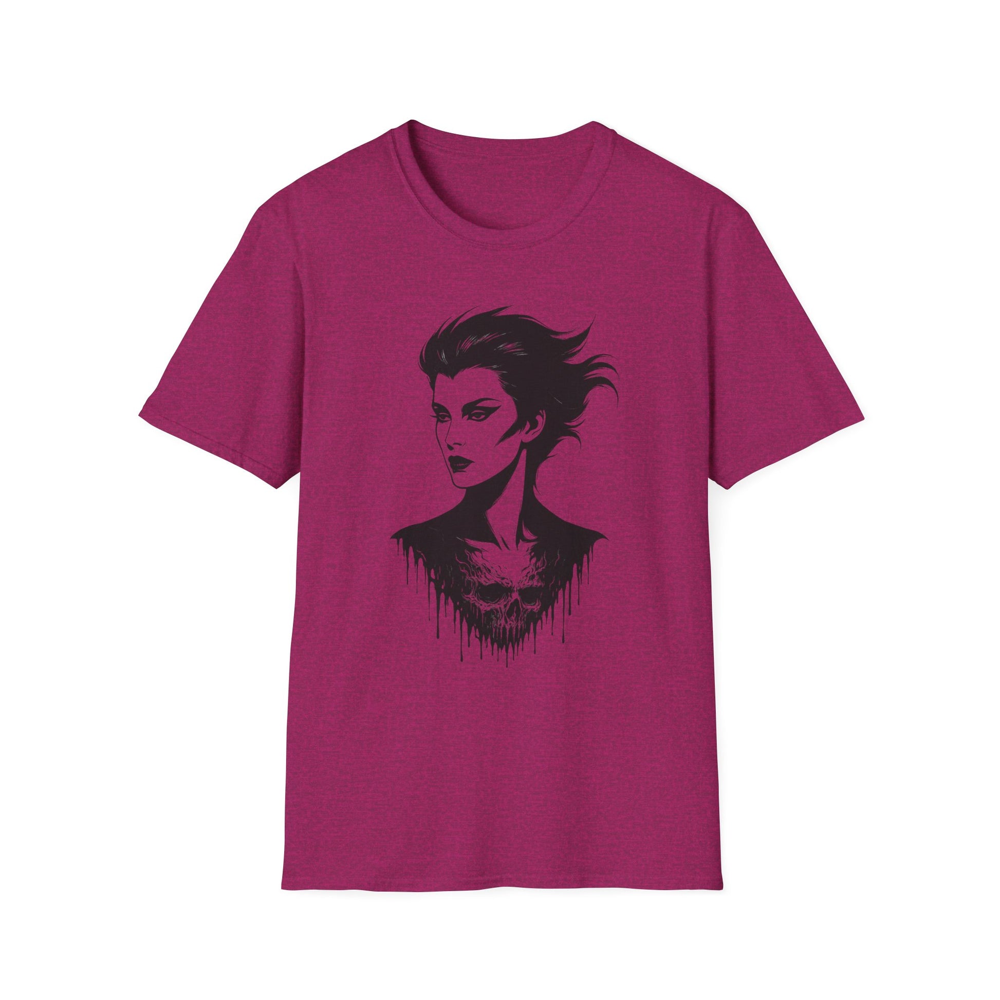 Dead Looks – Gothic Femme Skull Drip T-Shirt - NecroGrip 
