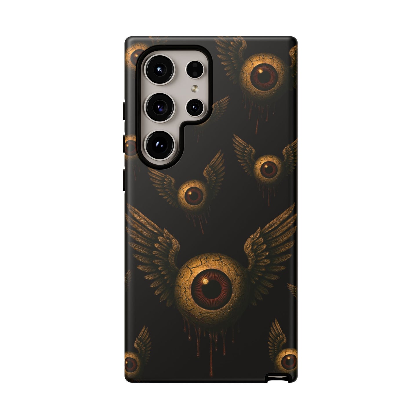 WINGS OF THE WATCHER – Impact-Resistant Tough Phone Case for iPhone, Google, & Samsung | NecroGrip