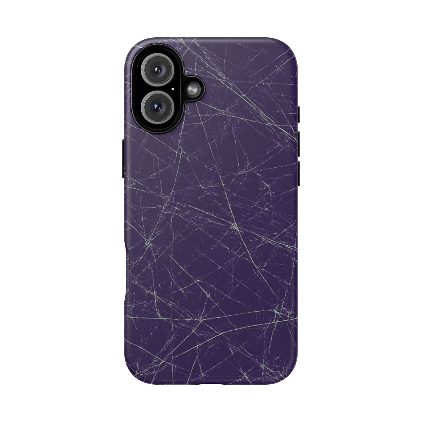 Fragmented impact-resistant phone case with cracked-glass design by NecroGrip.