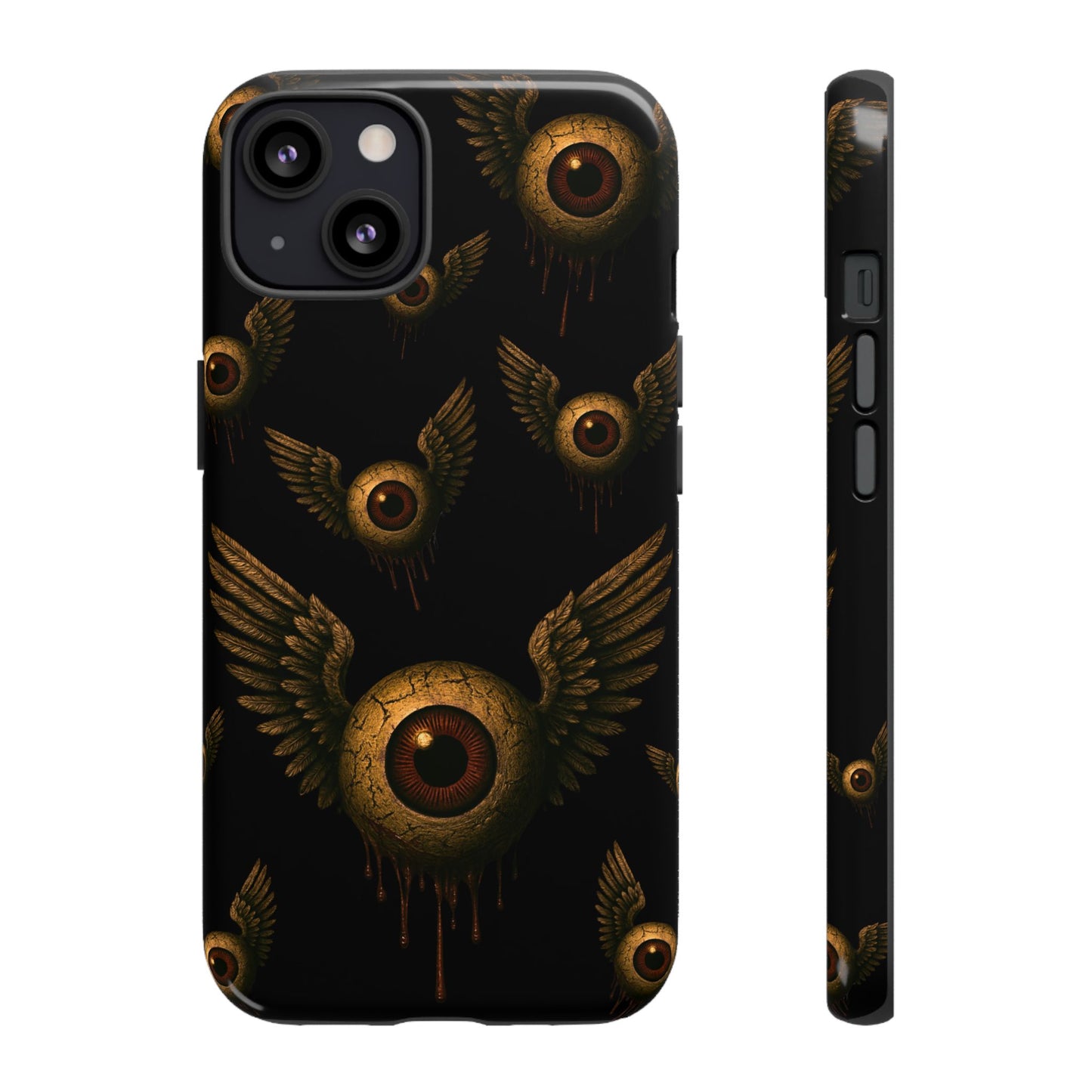 WINGS OF THE WATCHER – Impact-Resistant Tough Phone Case for iPhone, Google, & Samsung | NecroGrip