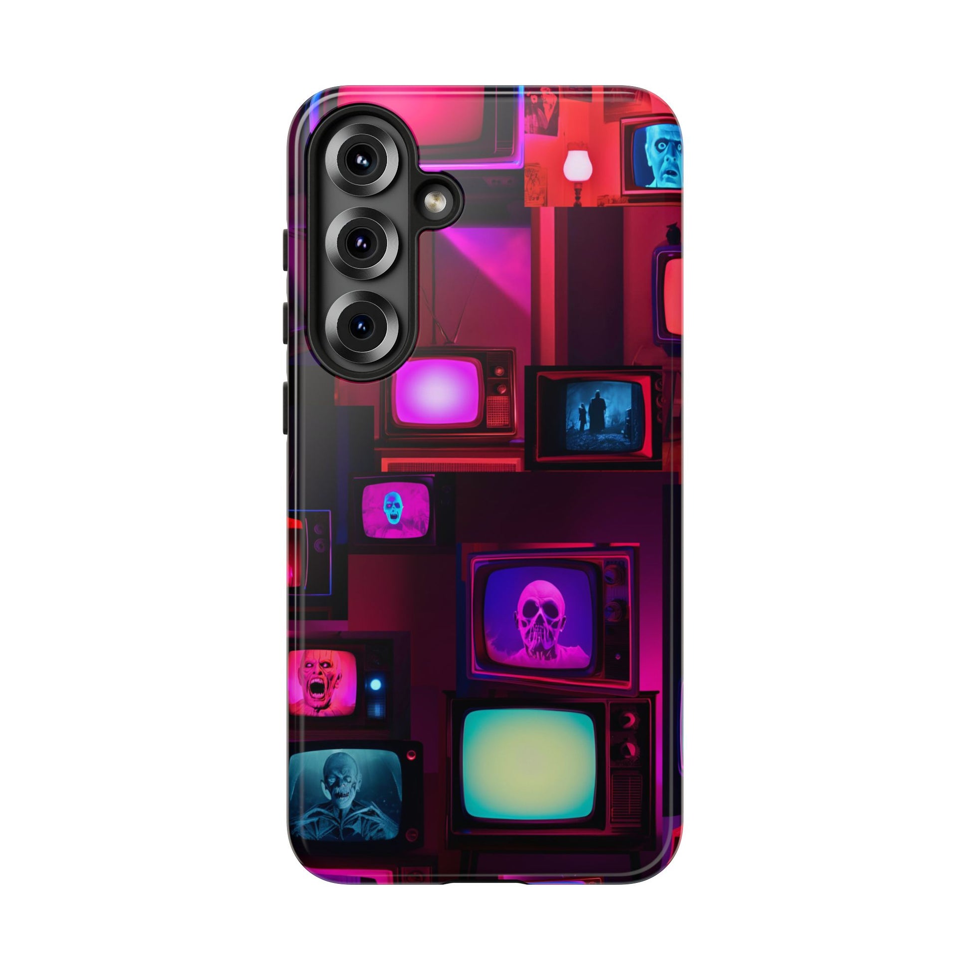 Haunted Broadcast – Glowing Television Tough Case - NecroGrip 