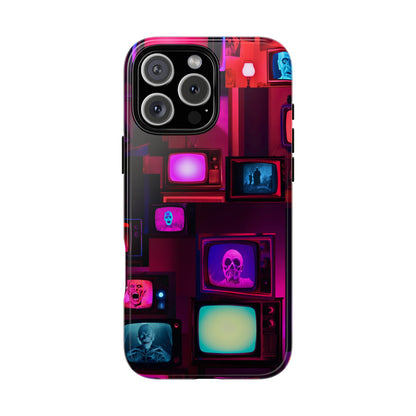 Haunted Broadcast – Glowing Television Tough Case - NecroGrip 