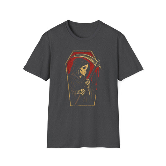 Death Framed – Grim Reaper Gothic Horror T-Shirt - NecroGrip 