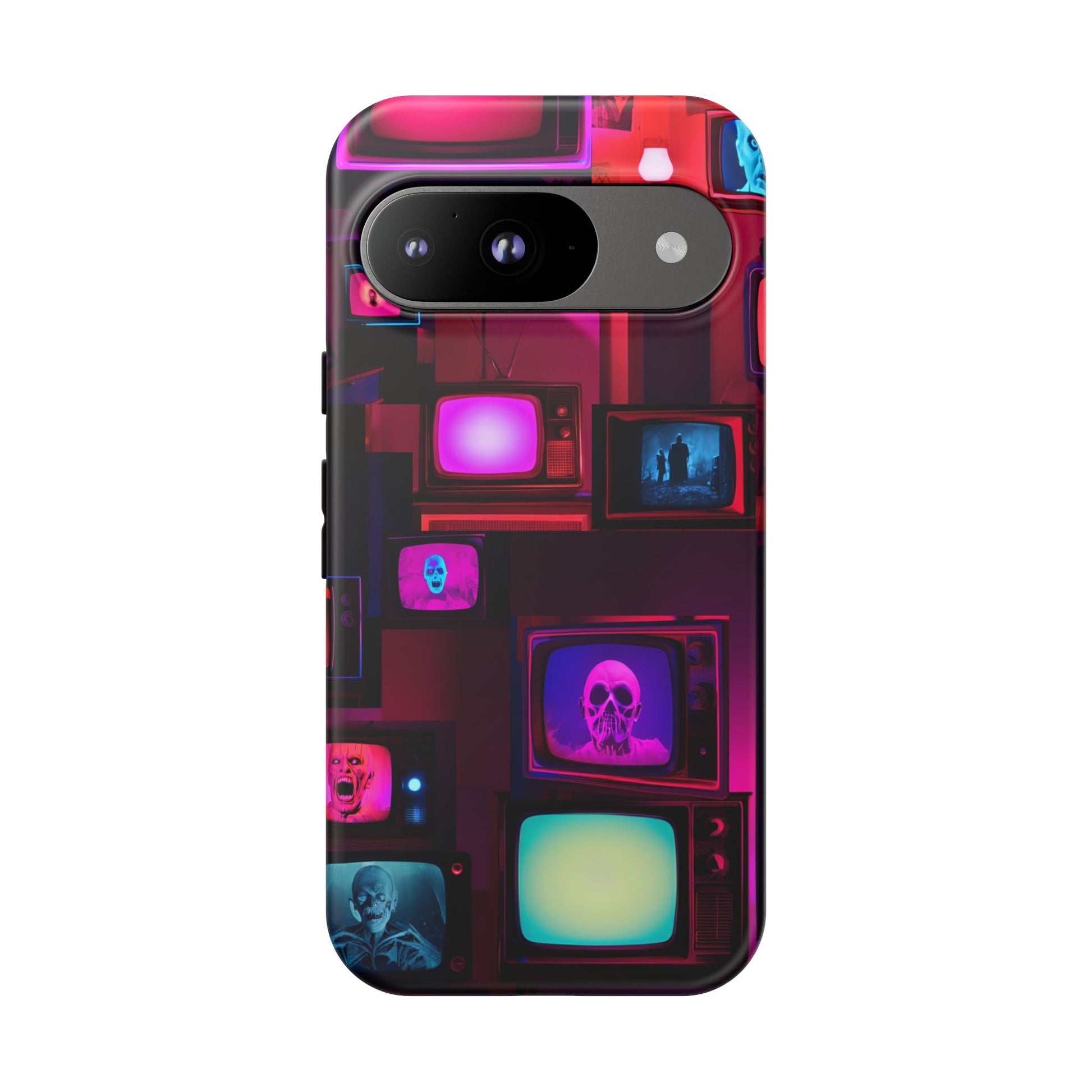 Haunted Broadcast – Glowing Television Tough Case - NecroGrip 