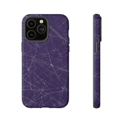 Fragmented impact-resistant phone case with cracked-glass design by NecroGrip.