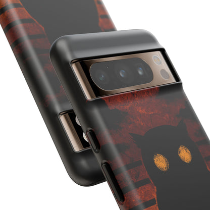 Sunset Surveillance – Impact-Resistant Tough Phone Case for iPhone, Samsung, & Google | NecroGrip