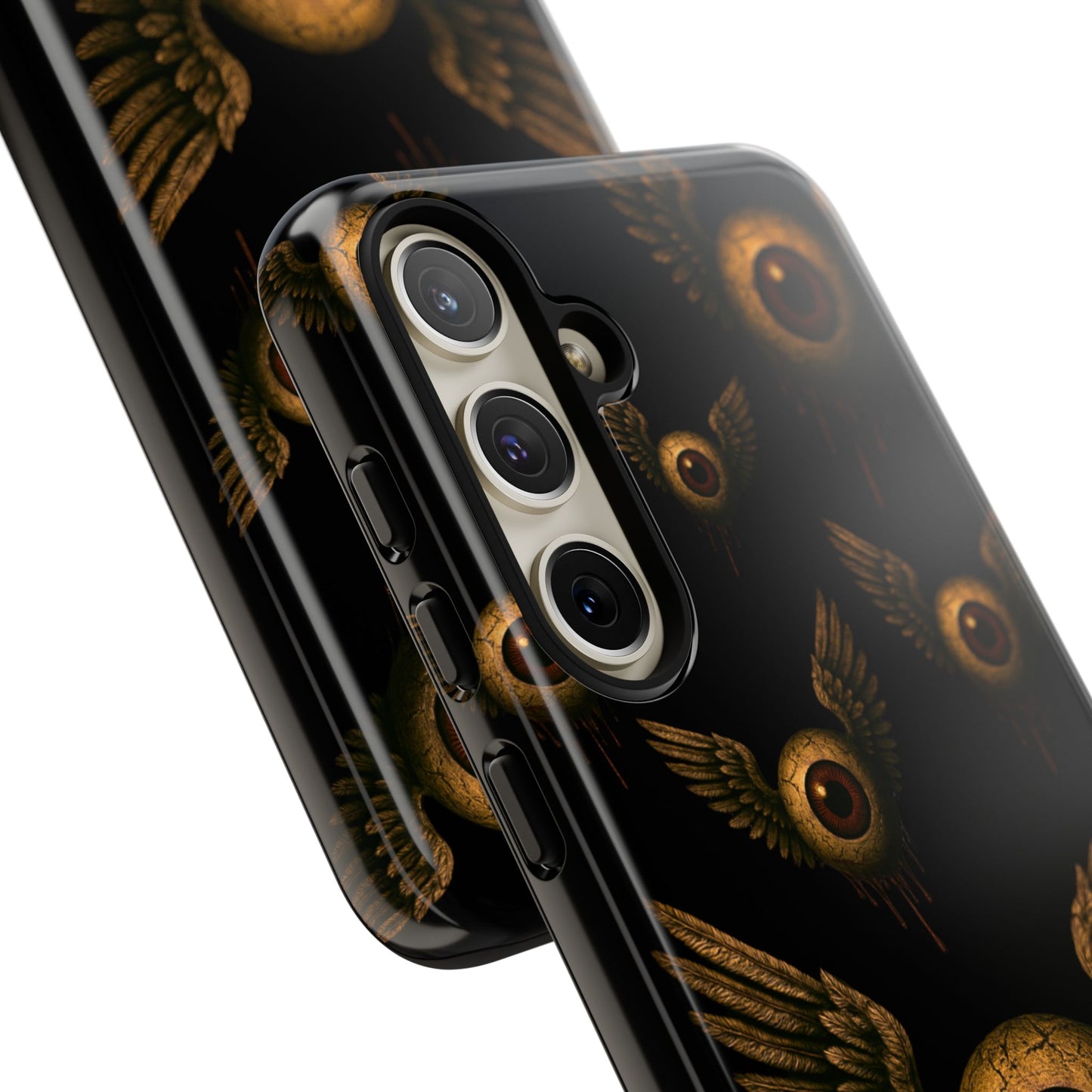 WINGS OF THE WATCHER – Impact-Resistant Tough Phone Case for iPhone, Google, & Samsung | NecroGrip