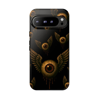 WINGS OF THE WATCHER – Impact-Resistant Tough Phone Case for iPhone, Google, & Samsung | NecroGrip