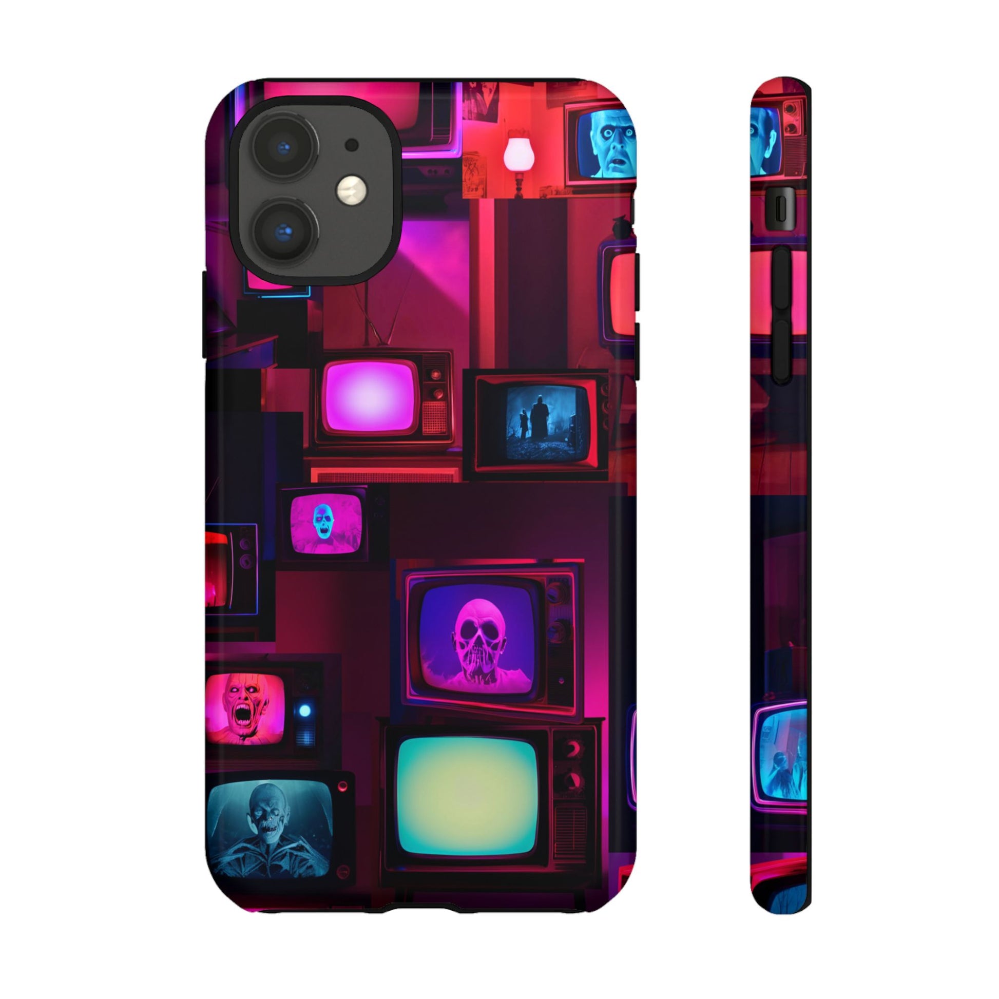 Haunted Broadcast – Glowing Television Tough Case - NecroGrip 