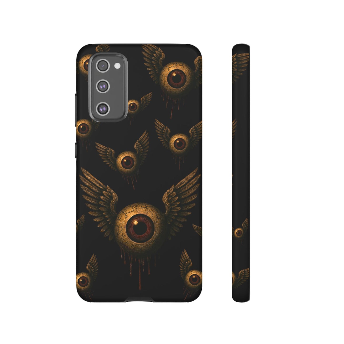 WINGS OF THE WATCHER – Impact-Resistant Tough Phone Case for iPhone, Google, & Samsung | NecroGrip