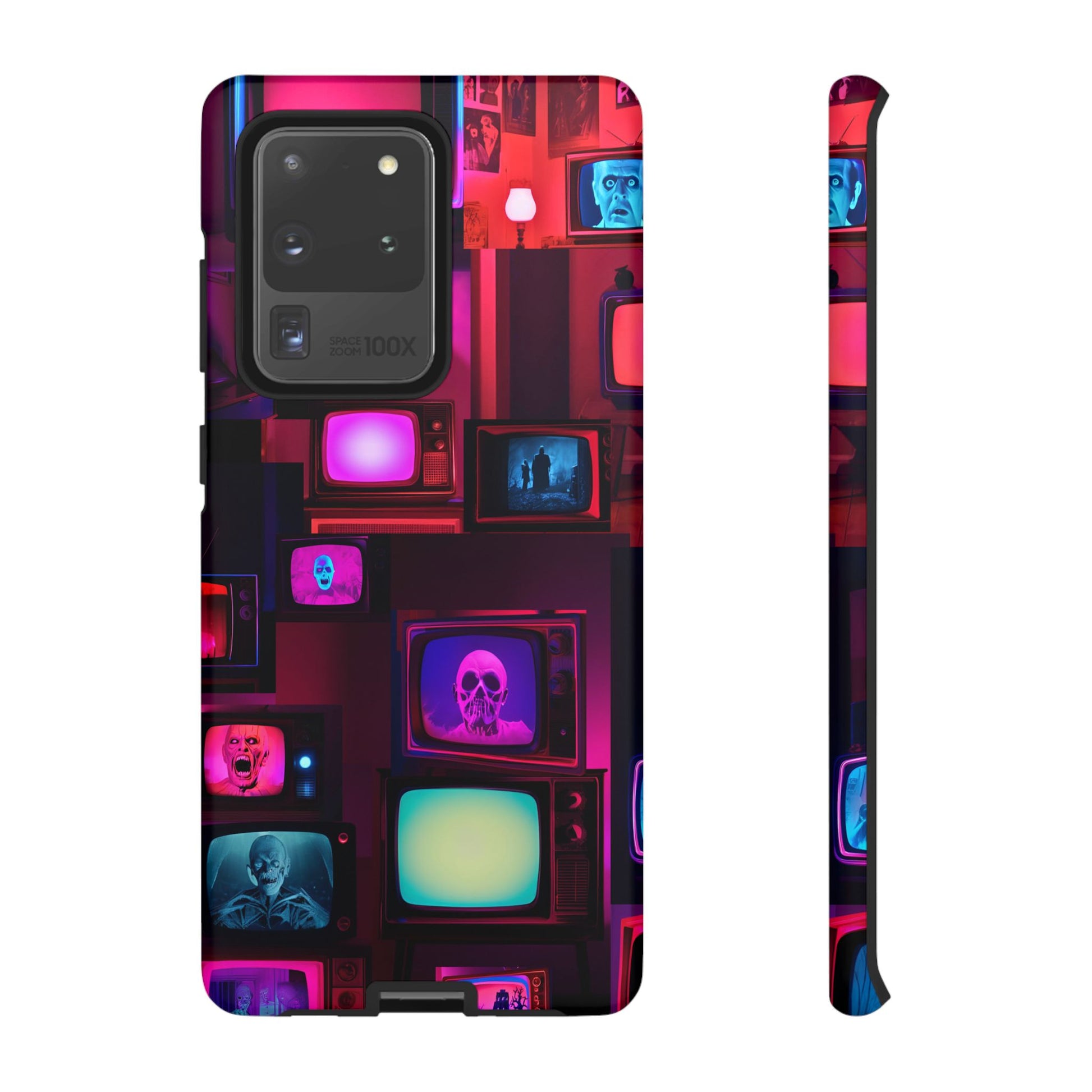 Haunted Broadcast – Glowing Television Tough Case - NecroGrip 