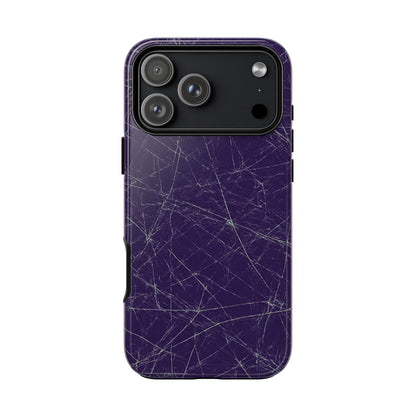 Fragmented impact-resistant phone case with cracked-glass design by NecroGrip.