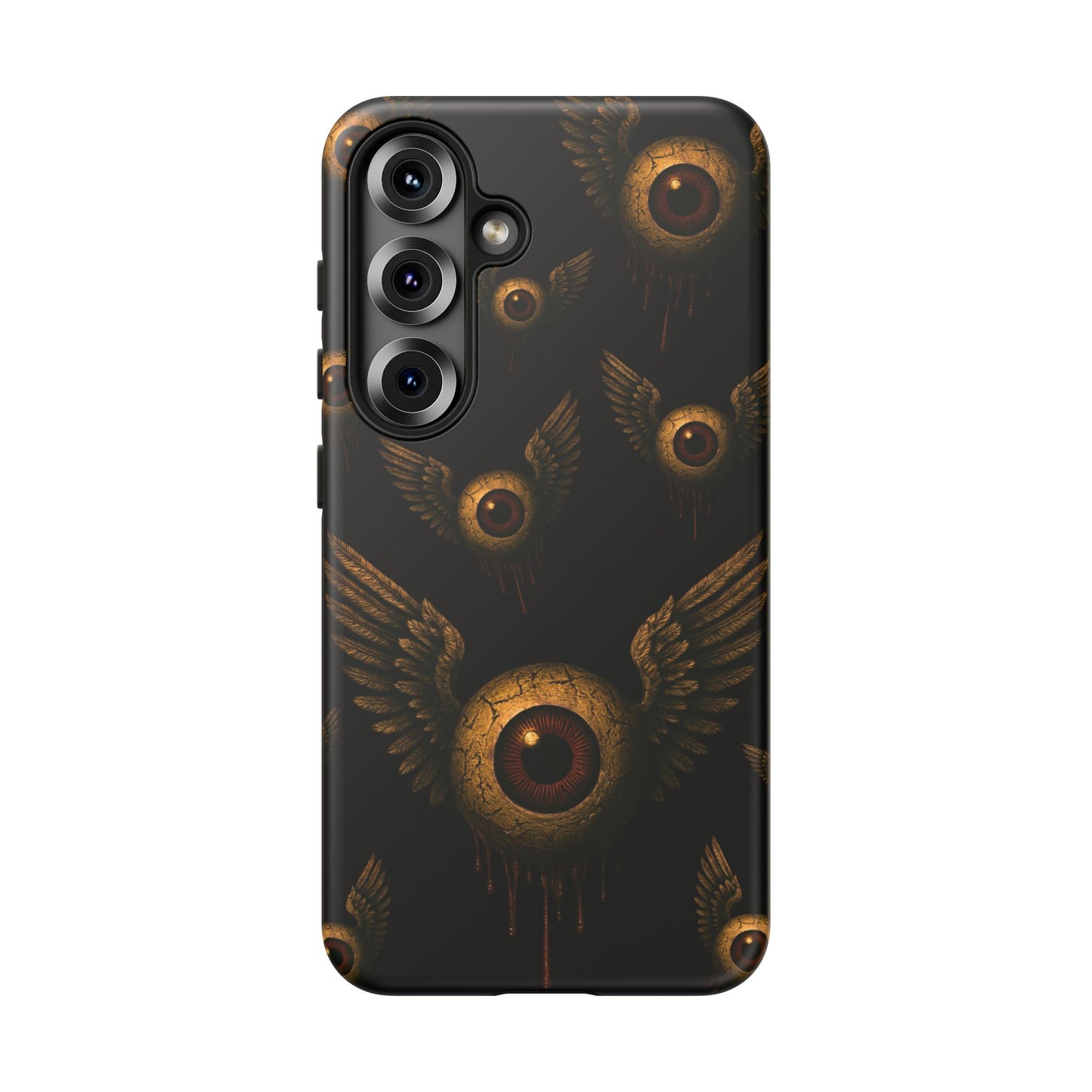 WINGS OF THE WATCHER – Impact-Resistant Tough Phone Case for iPhone, Google, & Samsung | NecroGrip