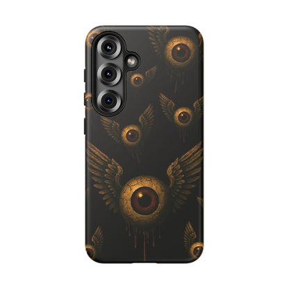WINGS OF THE WATCHER – Impact-Resistant Tough Phone Case for iPhone, Google, & Samsung | NecroGrip