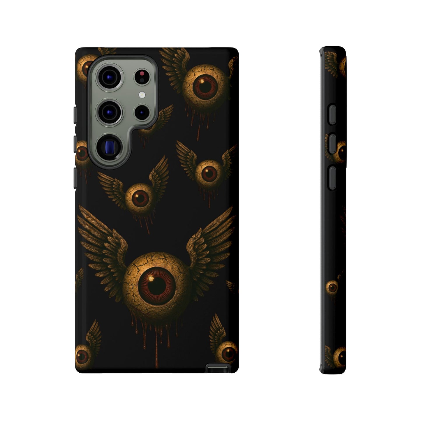 WINGS OF THE WATCHER – Impact-Resistant Tough Phone Case for iPhone, Google, & Samsung | NecroGrip