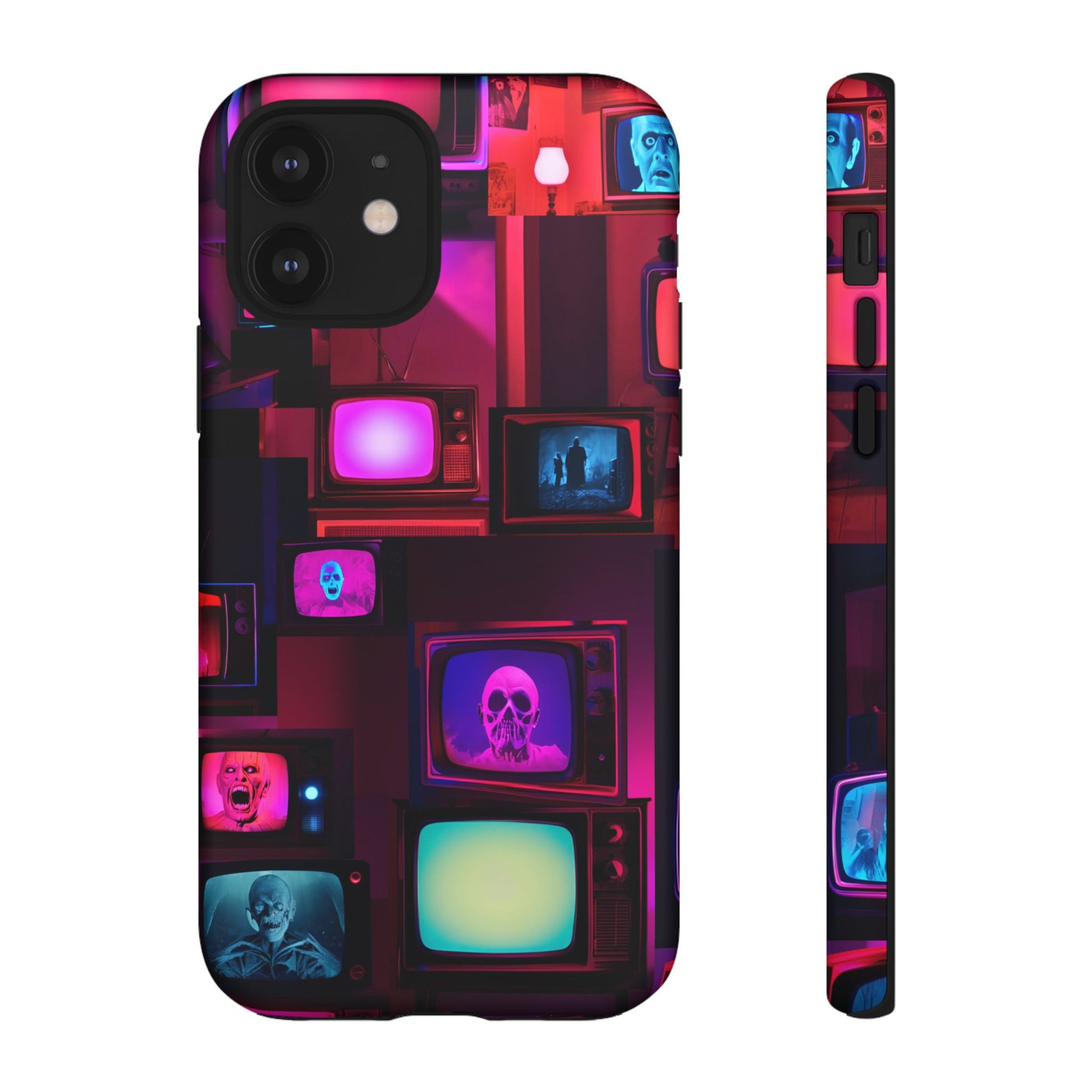 Haunted Broadcast – Glowing Television Tough Case - NecroGrip 