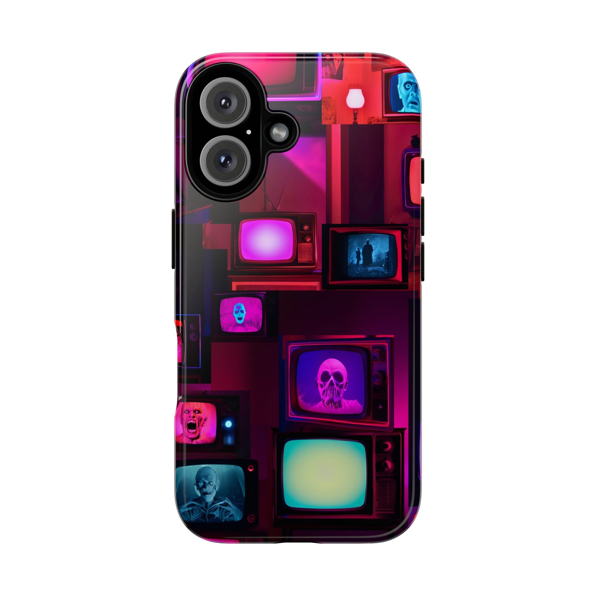 Haunted Broadcast – Glowing Television Tough Case - NecroGrip 