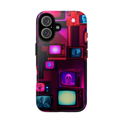Haunted Broadcast – Glowing Television Tough Case - NecroGrip 