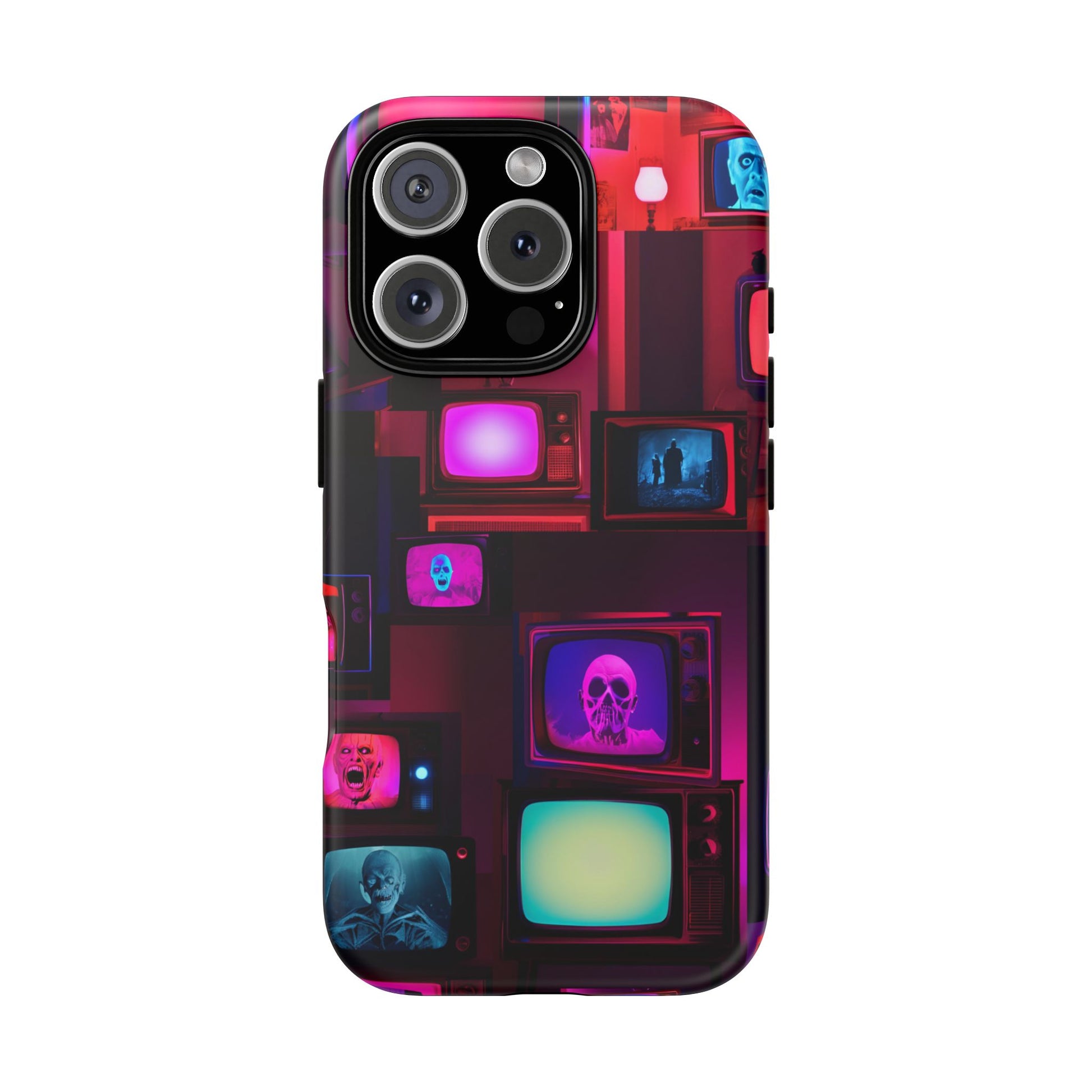 Haunted Broadcast – Glowing Television Tough Case - NecroGrip 