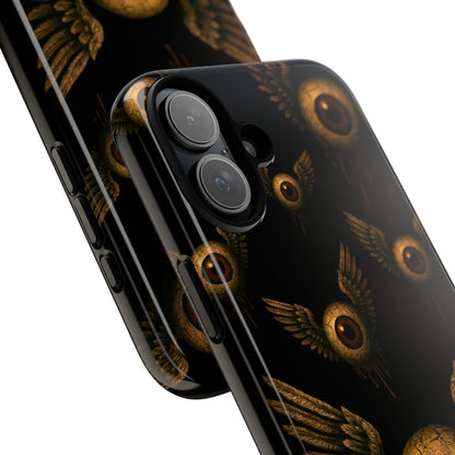 WINGS OF THE WATCHER – Impact-Resistant Tough Phone Case for iPhone, Google, & Samsung | NecroGrip