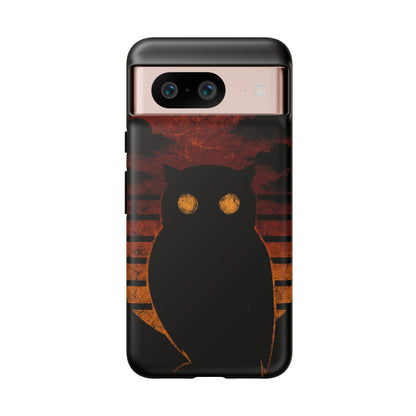 Sunset Surveillance – Impact-Resistant Tough Phone Case for iPhone, Samsung, & Google | NecroGrip