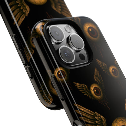 WINGS OF THE WATCHER – Impact-Resistant Tough Phone Case for iPhone, Google, & Samsung | NecroGrip