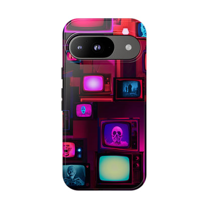 Haunted Broadcast – Glowing Television Tough Case - NecroGrip 