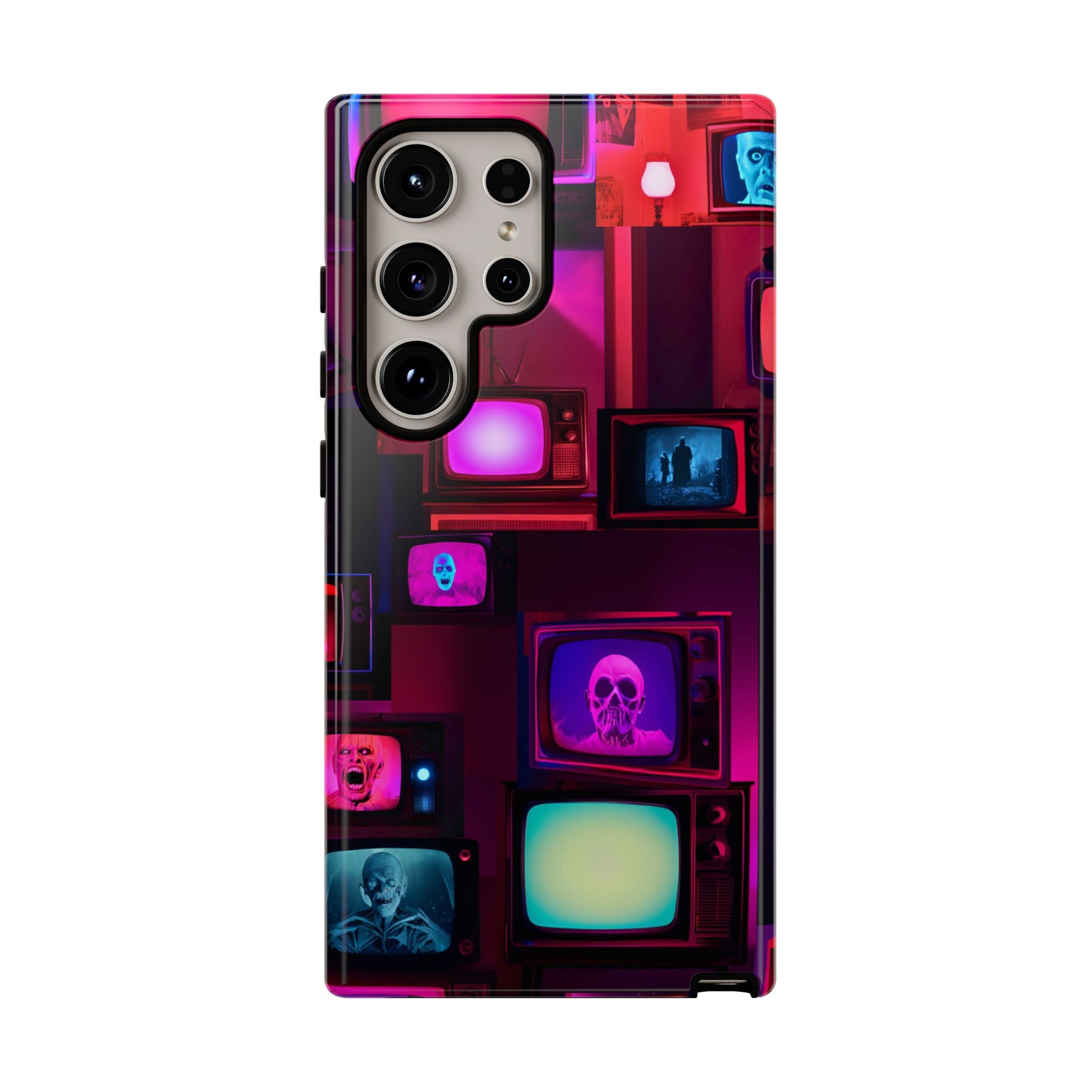 Haunted Broadcast – Glowing Television Tough Case - NecroGrip 