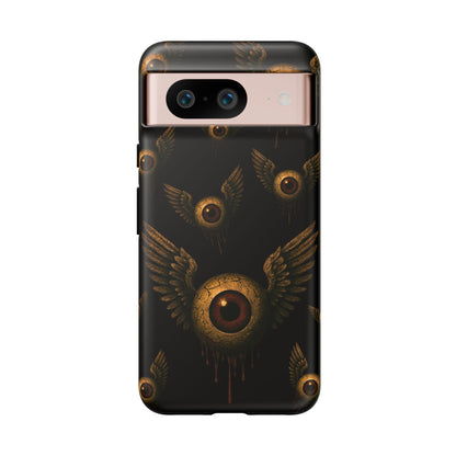 WINGS OF THE WATCHER – Impact-Resistant Tough Phone Case for iPhone, Google, & Samsung | NecroGrip
