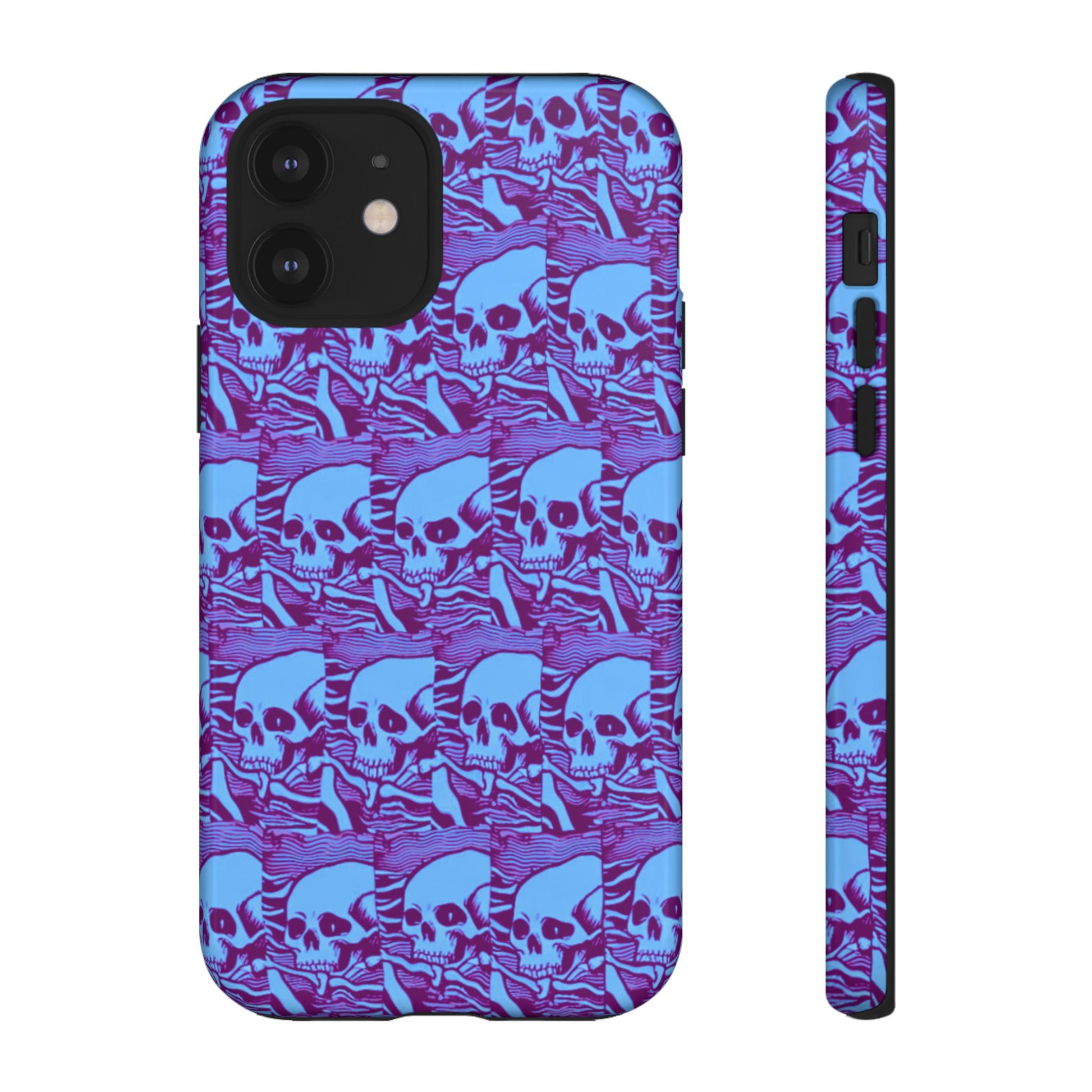Phone Cases - Cool Blue Pile of Bones - NecroGrip 
