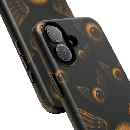 WINGS OF THE WATCHER – Impact-Resistant Tough Phone Case for iPhone, Google, & Samsung | NecroGrip