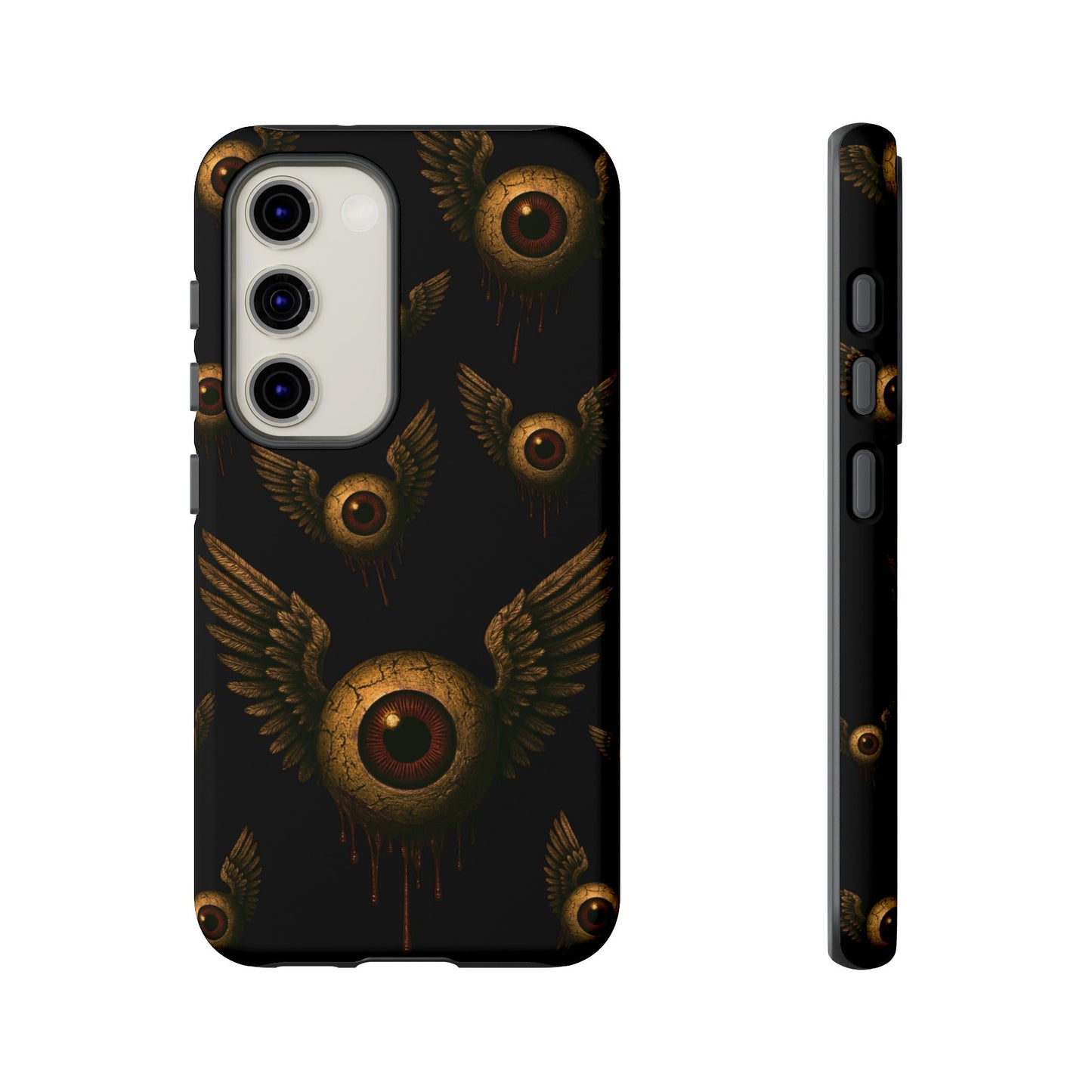 WINGS OF THE WATCHER – Impact-Resistant Tough Phone Case for iPhone, Google, & Samsung | NecroGrip