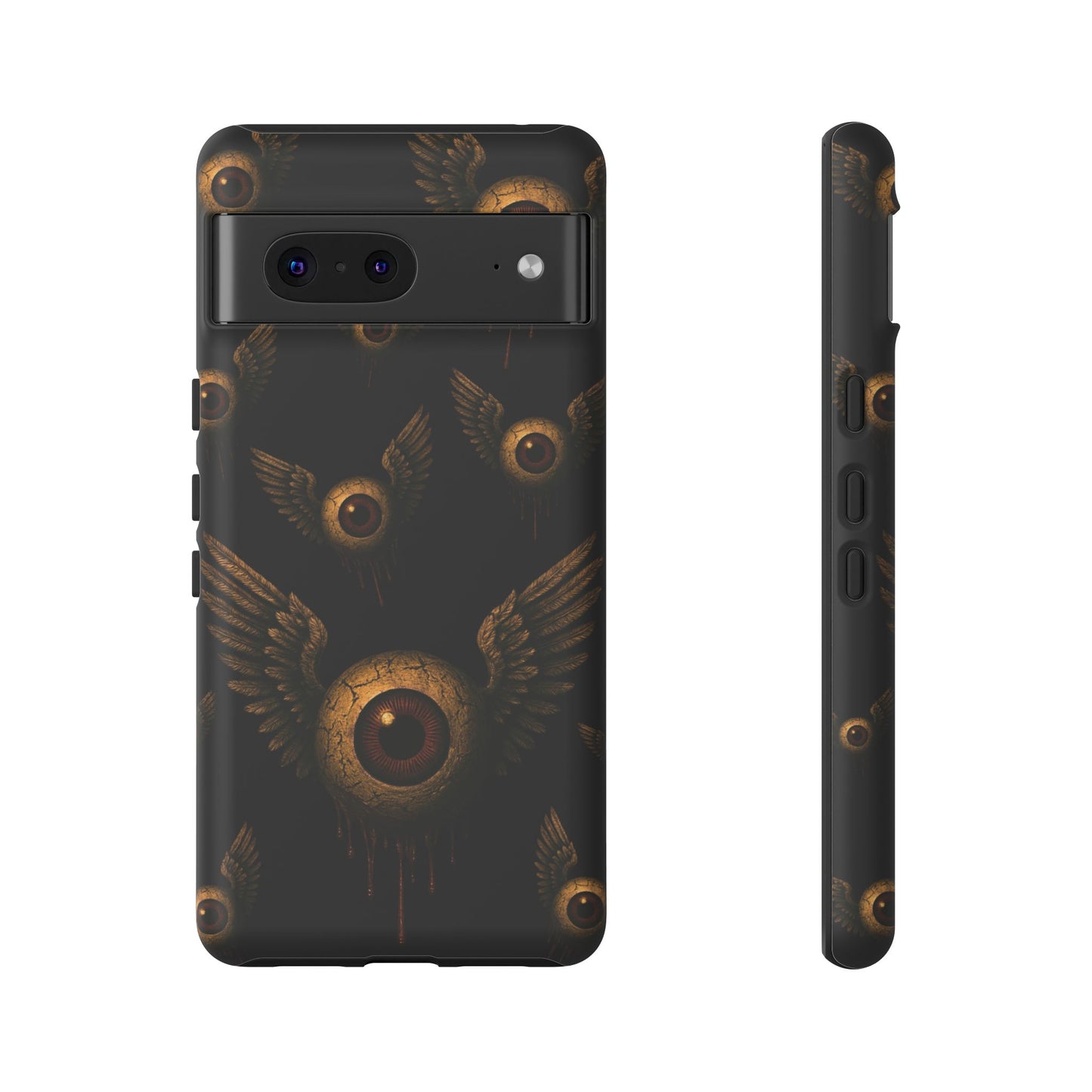 WINGS OF THE WATCHER – Impact-Resistant Tough Phone Case for iPhone, Google, & Samsung | NecroGrip