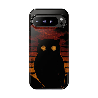 Sunset Surveillance – Impact-Resistant Tough Phone Case for iPhone, Samsung, & Google | NecroGrip