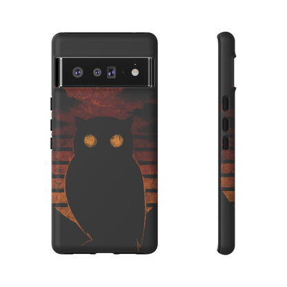 Sunset Surveillance – Impact-Resistant Tough Phone Case for iPhone, Samsung, & Google | NecroGrip