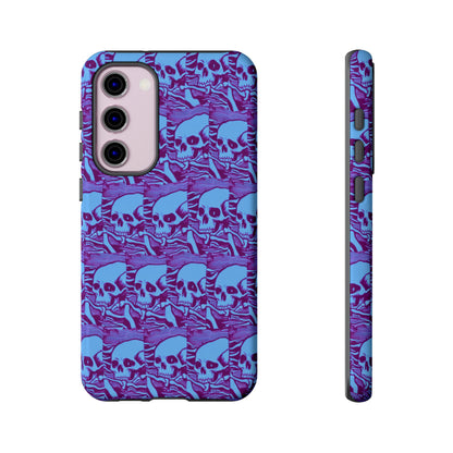 Phone Cases - Cool Blue Pile of Bones - NecroGrip 